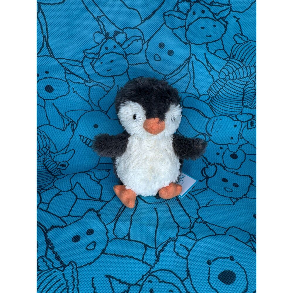 Jellycat Peanut Penguin Small Black White Plush Soft Toy New